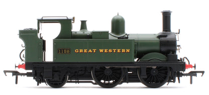 4S-517-005S GWR 517 Class 0-4-2 1159 G.W. Green 'Great Western' Steam Locomotive - DCC Sound