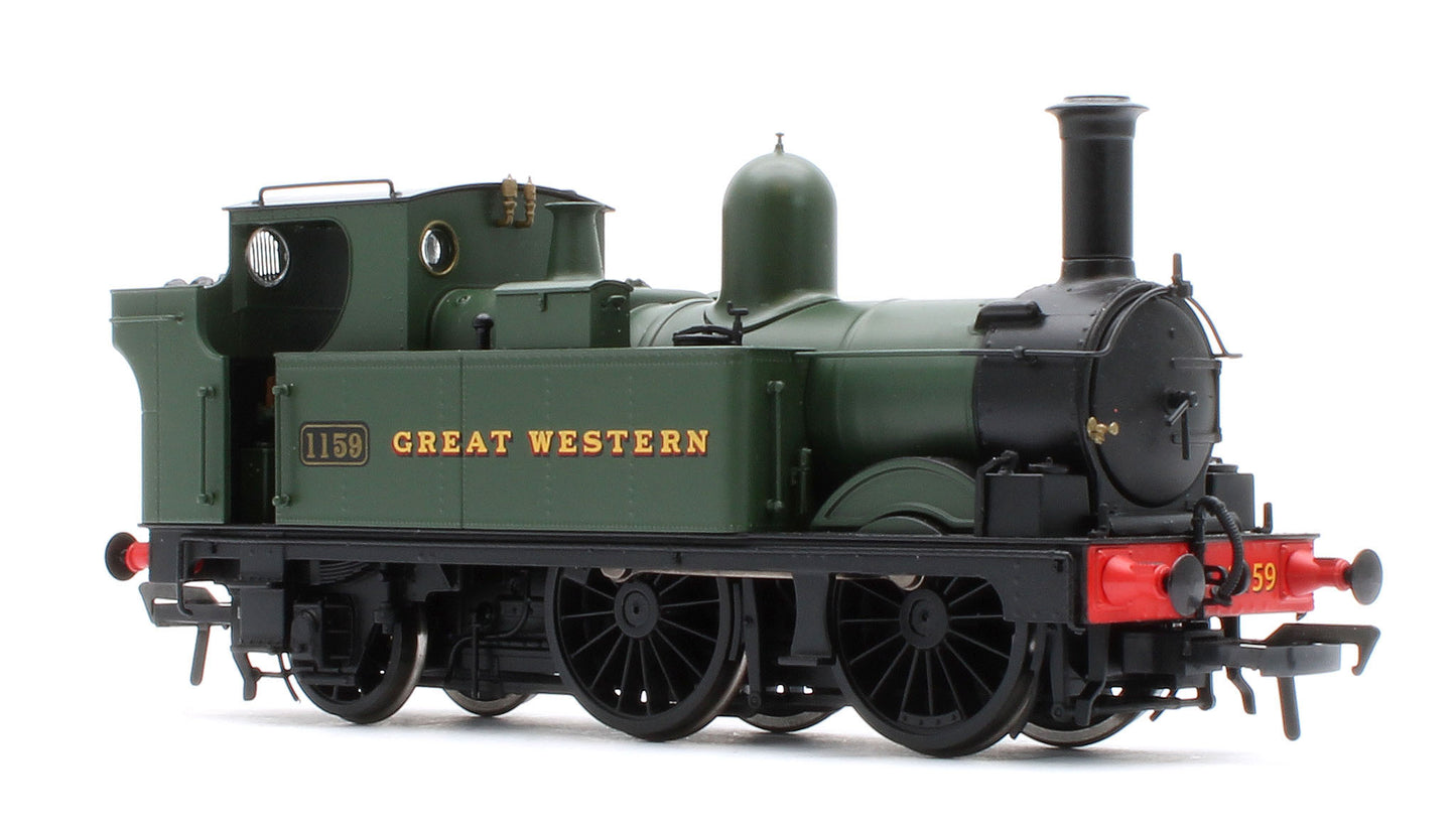 4S-517-005S GWR 517 Class 0-4-2 1159 G.W. Green 'Great Western' Steam Locomotive - DCC Sound