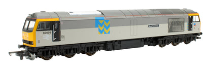 Pre-Owned 205023A2 British Rail Railfreight "Trainload Metals" two-tone triple grey Class 6 60008 "Moel Fammau" Diesel Locomotive