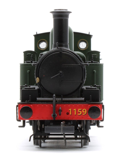 4S-517-005S GWR 517 Class 0-4-2 1159 G.W. Green 'Great Western' Steam Locomotive - DCC Sound
