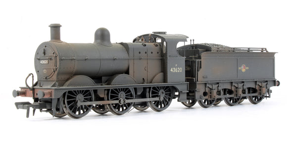Pre-Owned Class 3F 43620 BR Black Late Crest Steam Locomotive (Weathered & DCC Fitted)