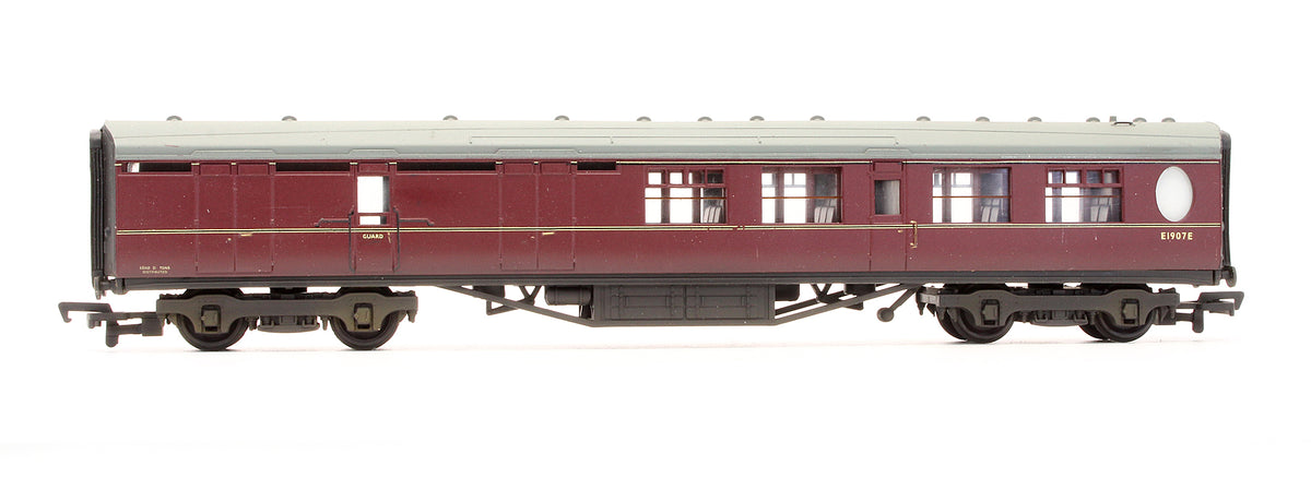 Pre-Owned 63' Thompson 2nd Brake Coach BR Maroon 'E1907E' - Custom Weathered