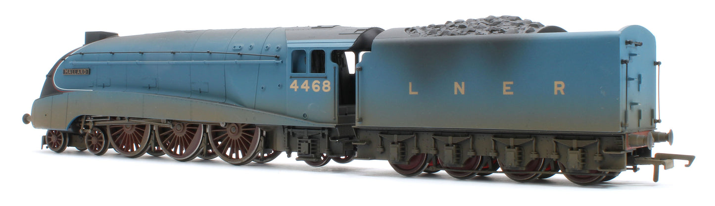 R3371W Bespoke Weathered RailRoad A4 Class 4-6-2 4468 ‘Mallard’ LNER Garter Blue Steam Locomotive