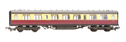 Pre-Owned 63' Thompson 2nd Corridor Coach BR Crimson & Cream 'E1056E' - Custom Weathered