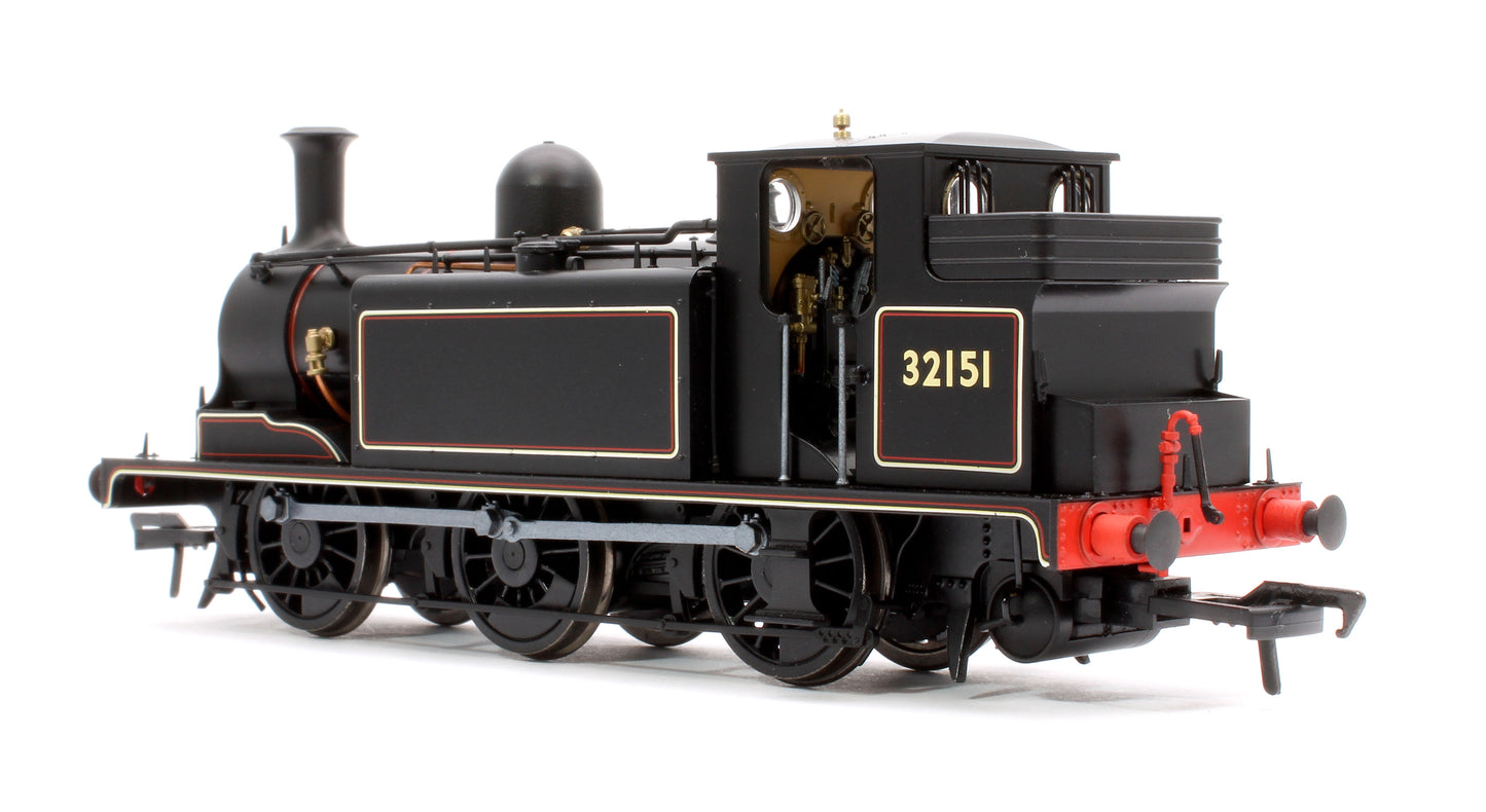 LBSCR Stroudley ‘E1’ 0-6-0T No. 32151 BR Lined Black (No Emblem) - Steam Tank Locomotive