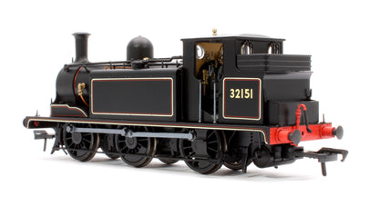 LBSCR Stroudley ‘E1’ 0-6-0T No. 32151 BR Lined Black (No Emblem) - Steam Tank Locomotive - DCC Sound