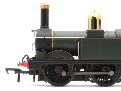 4S-517-006S GWR 517 Class 0-4-2 539 Lined G.W. Green Black Frames Steam Locomotive - DCC Sound