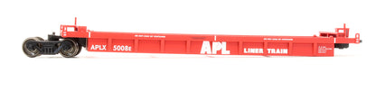 Pre-Owned Thrall 5-Unit Well Container Car APL Red - Road #5008