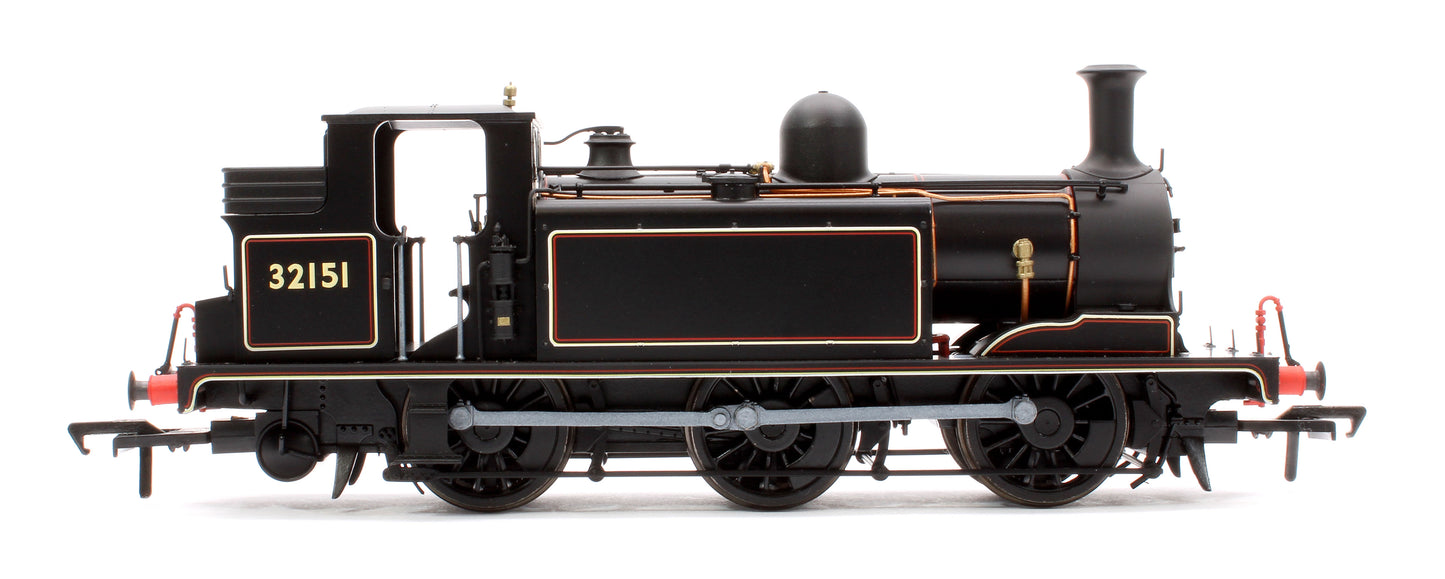 LBSCR Stroudley ‘E1’ 0-6-0T No. 32151 BR Lined Black (No Emblem) - Steam Tank Locomotive - DCC Sound