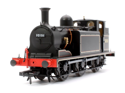 LBSCR Stroudley ‘E1’ 0-6-0T No. 32151 BR Lined Black (No Emblem) - Steam Tank Locomotive - DCC Sound