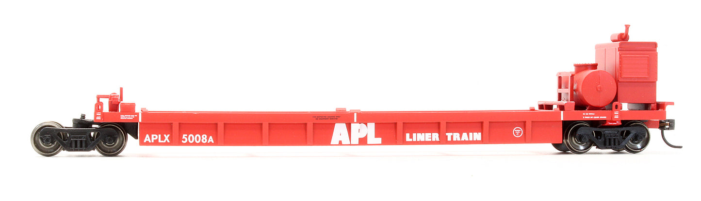 Pre-Owned Thrall 5-Unit Well Container Car APL Red - Road #5008