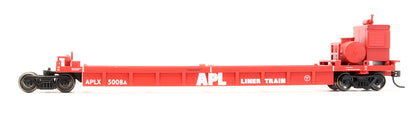 Pre-Owned Thrall 5-Unit Well Container Car APL Red - Road #5008