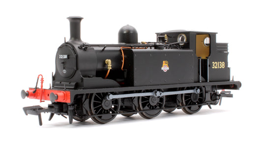 LBSCR Stroudley ‘E1’ 0-6-0T No. 32138 BR Unlined Black (Early Emblem) - Steam Tank Locomotive - DCC Sound