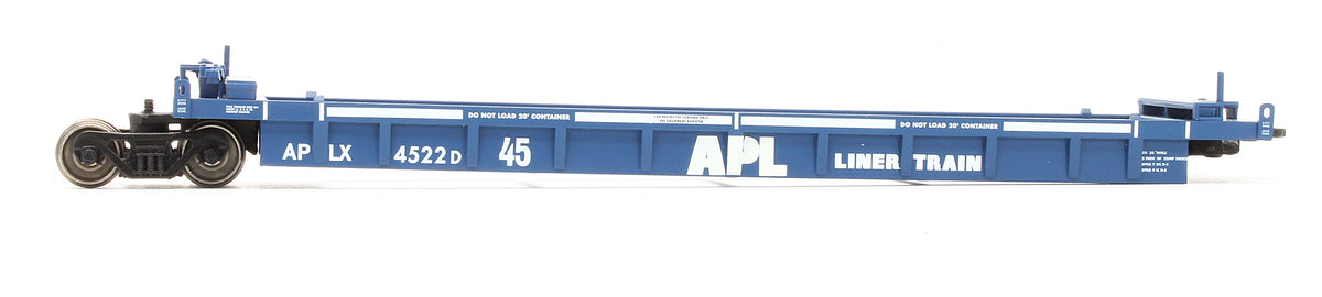 Pre-Owned Thrall 5-Unit Well Container Car APL Blue - Road #4522