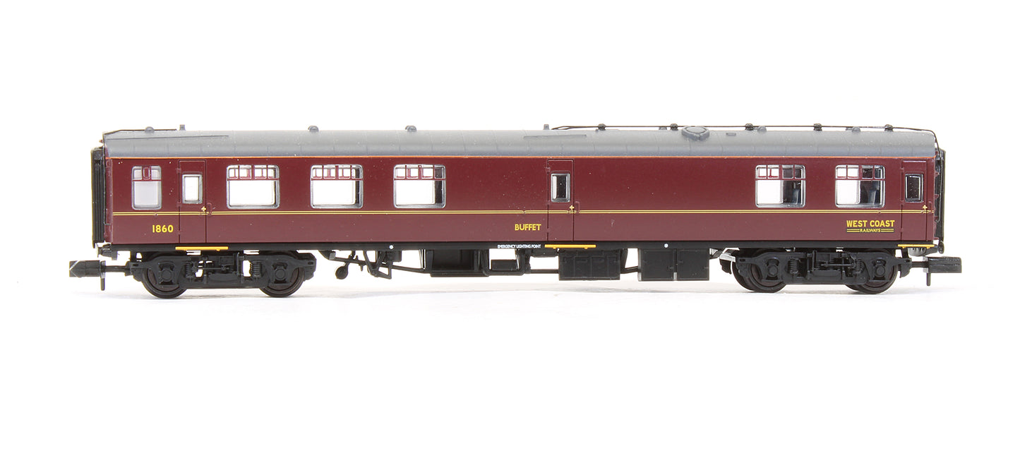 Pre-Owned 374-112 BR Mk1 RMB Restaurant Miniature Buffet WCRC Maroon 1860