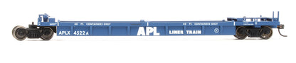 Pre-Owned Thrall 5-Unit Well Container Car APL Blue - Road #4522