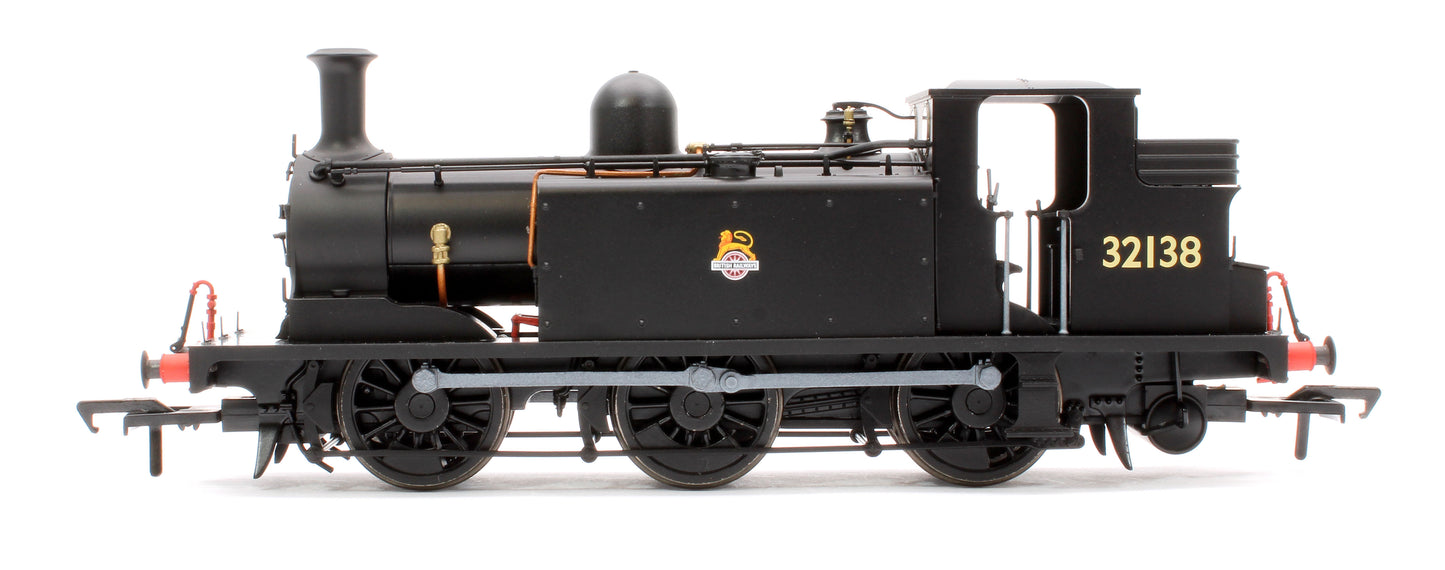LBSCR Stroudley ‘E1’ 0-6-0T No. 32138 BR Unlined Black (Early Emblem) - Steam Tank Locomotive - DCC Sound