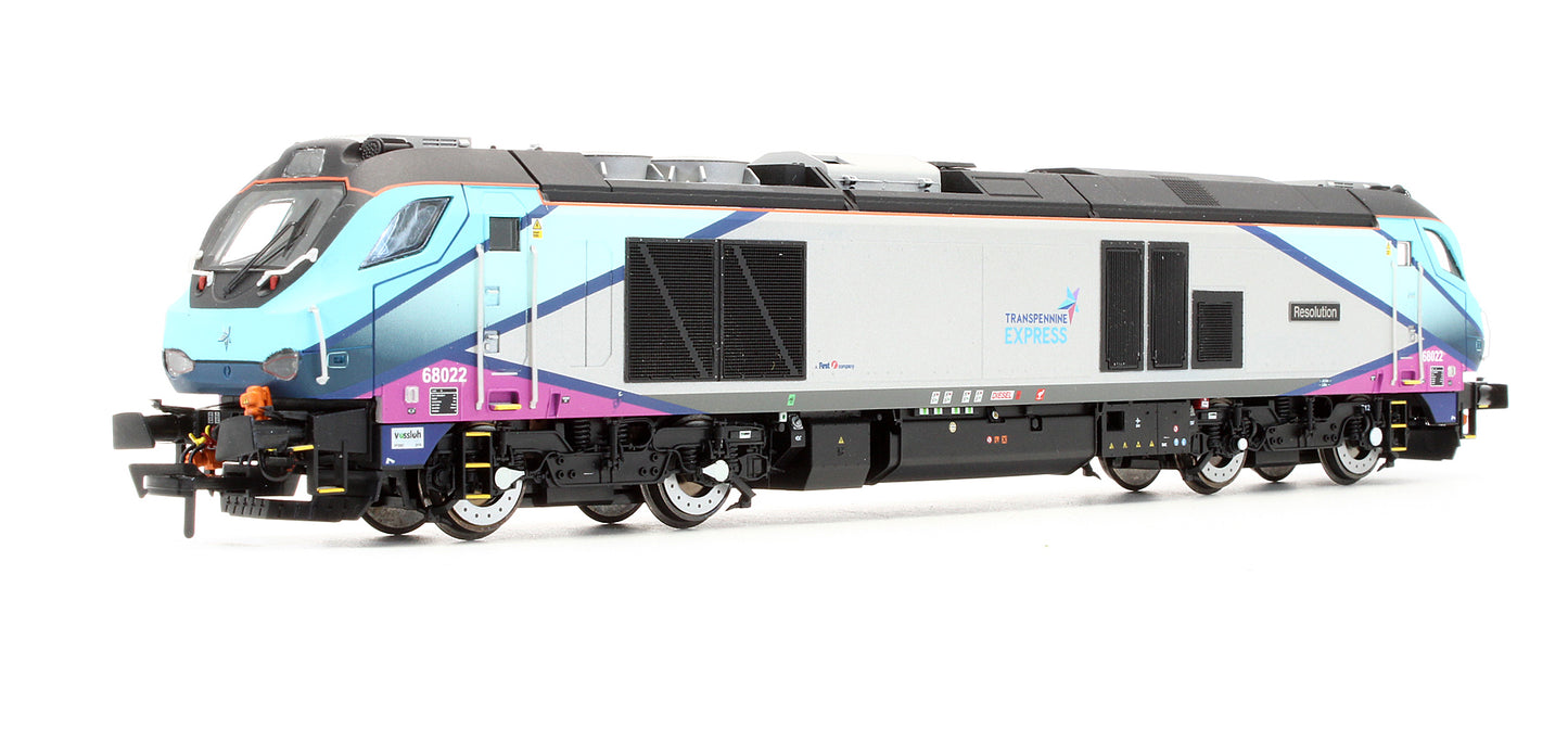 Pre-Owned Class 'Resolution' 68022 Transpennine Express Diesel Locomotive - Renamed & Renumbered