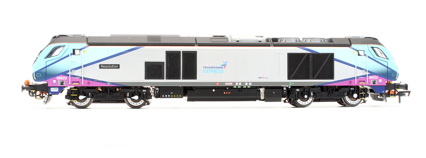 Pre-Owned Class 'Resolution' 68022 Transpennine Express Diesel Locomotive - Renamed & Renumbered
