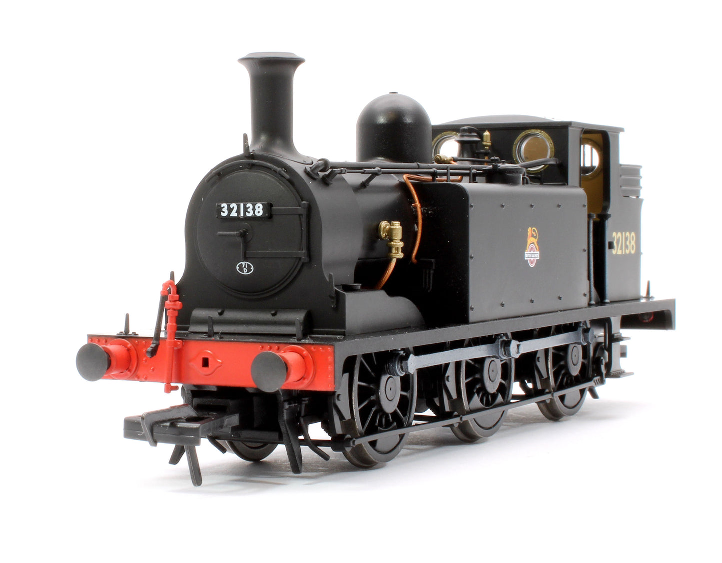 LBSCR Stroudley ‘E1’ 0-6-0T No. 32138 BR Unlined Black (Early Emblem) - Steam Tank Locomotive - DCC Sound