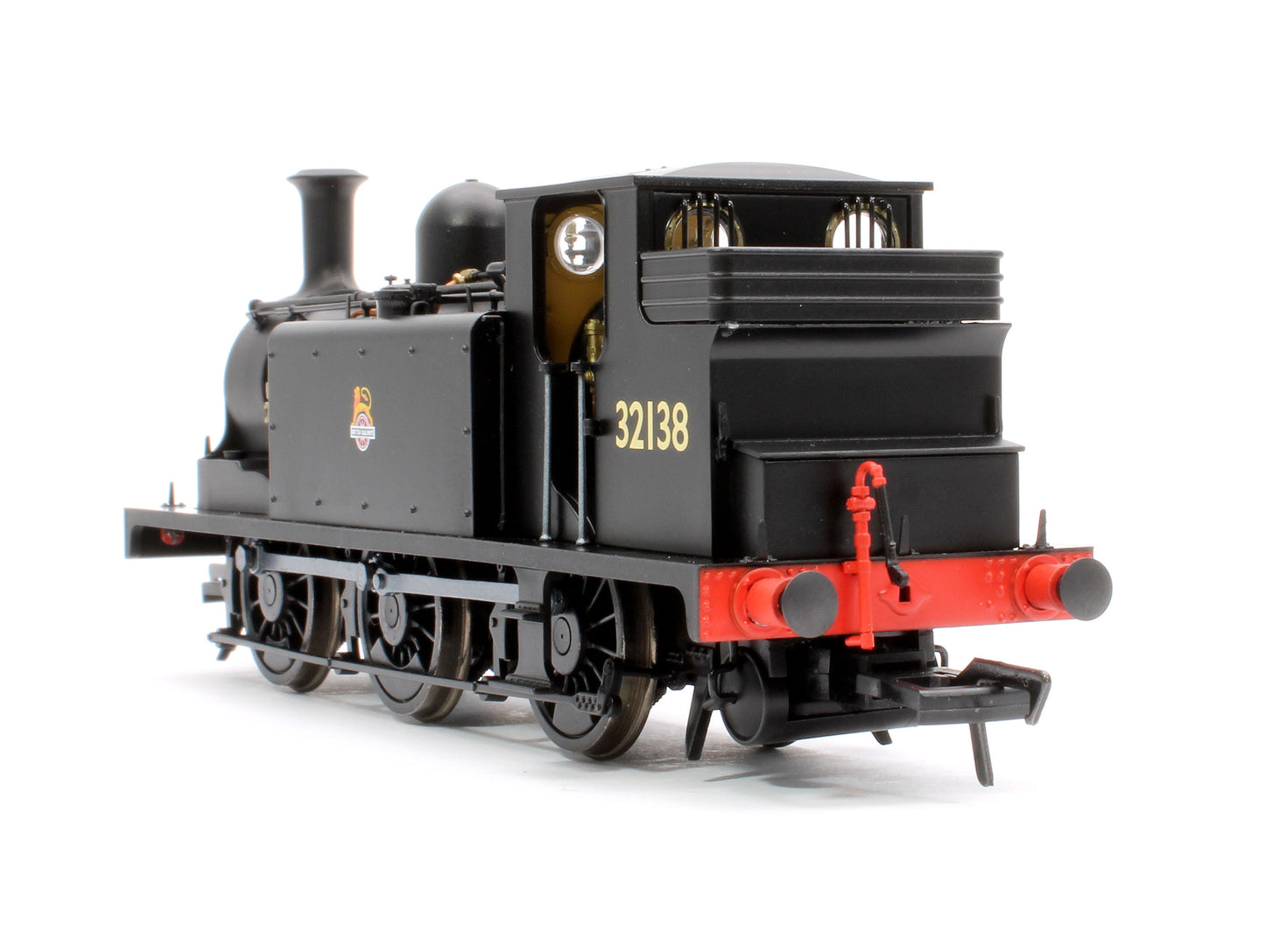 LBSCR Stroudley ‘E1’ 0-6-0T No. 32138 BR Unlined Black (Early Emblem) - Steam Tank Locomotive - DCC Sound