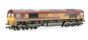 Pre-Owned Class 66209 EWS Diesel Locomotive (Weathered)