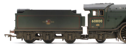 35-205NRMSFW Bespoke Weathered 'Green Arrow' BR Lined Green (Late Crest) Class V2 2-6-2 No.60800 Steam Locomotive - DCC Sound