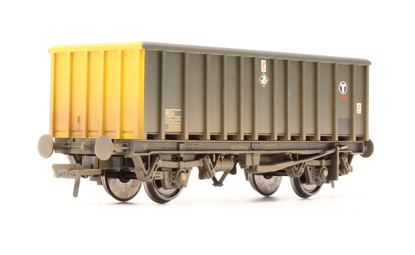 Pre-Owned 33-375B 45 Tonne glw MEA Steel Box Body Mineral Wagon 'Transrail' - Weathered