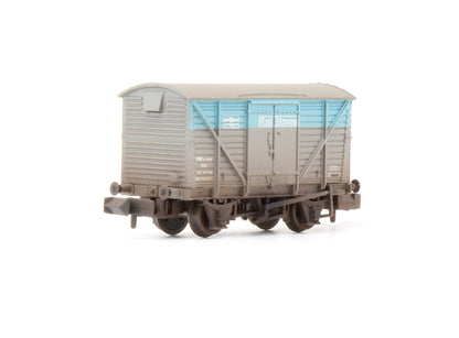 Pre-Owned 12T Ventilated Van BR rail Stores Blue & Grey - Custom Weathered