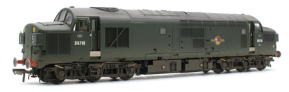 35-302W Bespoke Weathered Class 37/0 Split Headcode D6710 BR Green (Late Crest) Diesel Locomotive
