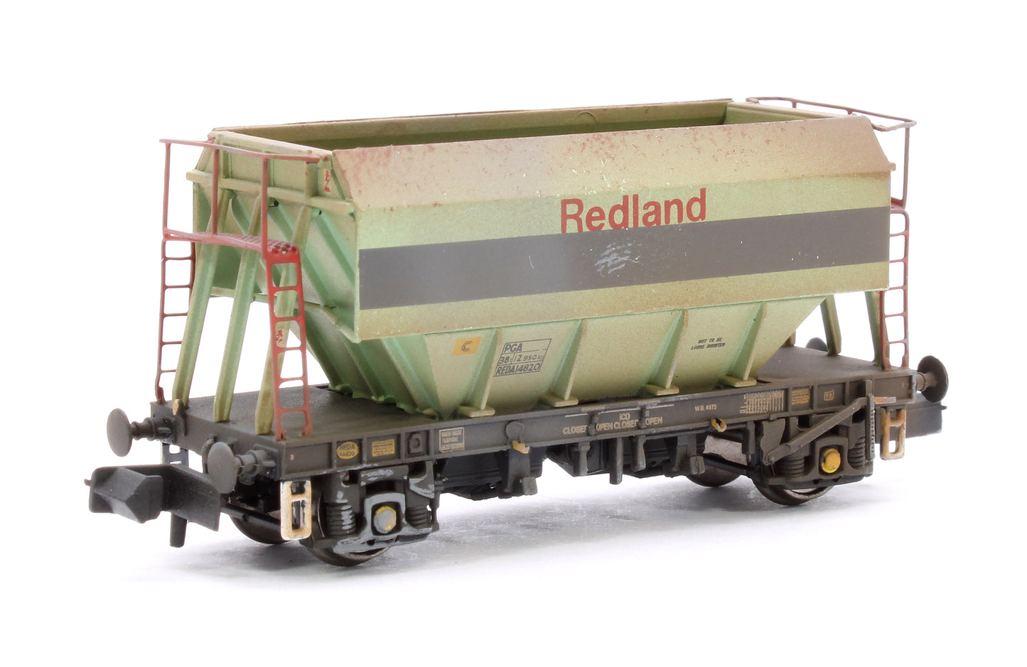 Set of 3 Original Redland PGA 51T Hopper Wagons - Weathered