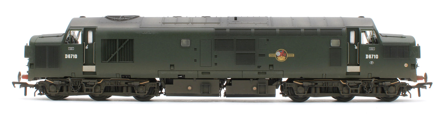 35-302W Bespoke Weathered Class 37/0 Split Headcode D6710 BR Green (Late Crest) Diesel Locomotive