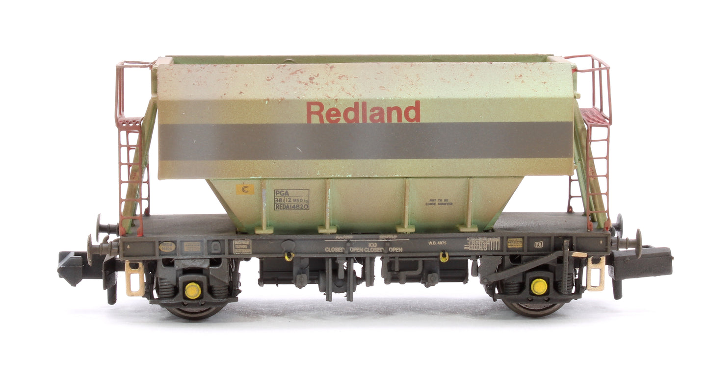 Set of 3 Original Redland PGA 51T Hopper Wagons - Weathered