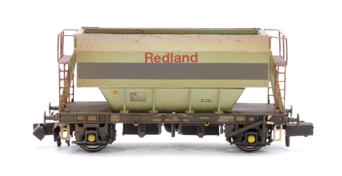 Set of 3 Original Redland PGA 51T Hopper Wagons - Weathered