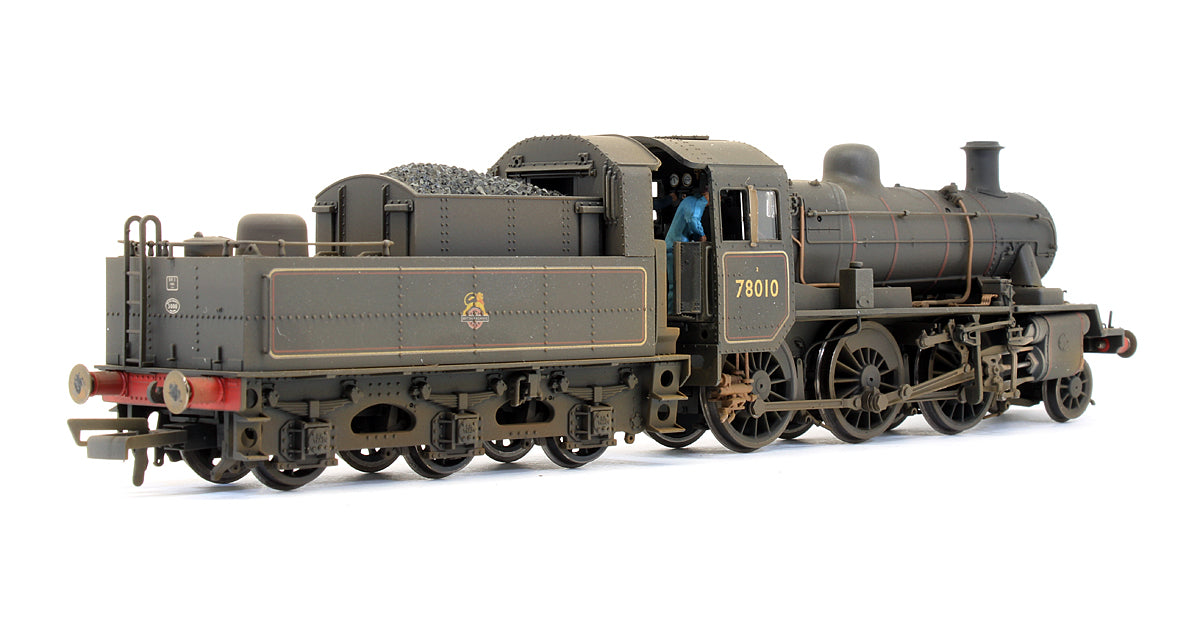 Pre-Owned BR 2-6-0 Early BR Standard 2MT No.78010 Steam Locomotive - Custom Weathered