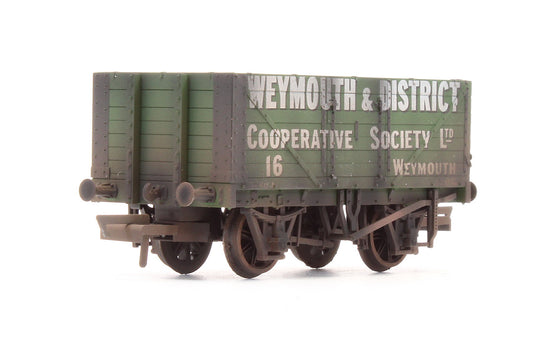 Pre-Owned 'Weymouth & District Co-Op' 7 Plank Mineral Wagon No.16 - Custom Weathered