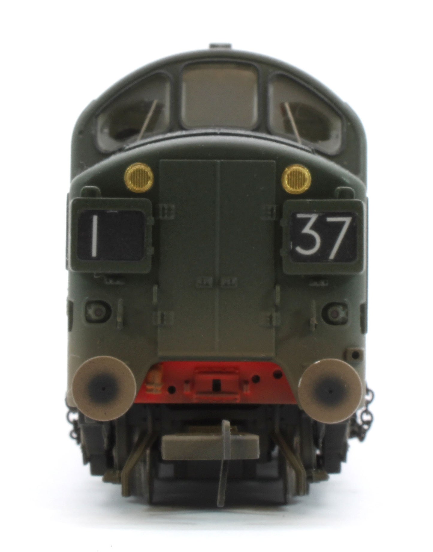 35-302W Bespoke Weathered Class 37/0 Split Headcode D6710 BR Green (Late Crest) Diesel Locomotive