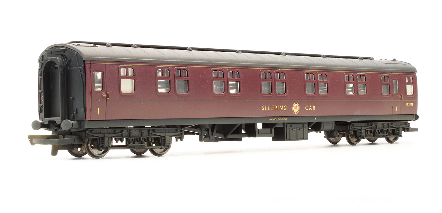 Pre-Owned BR Maroon Sleeper Coach 'M2008' - Weathered
