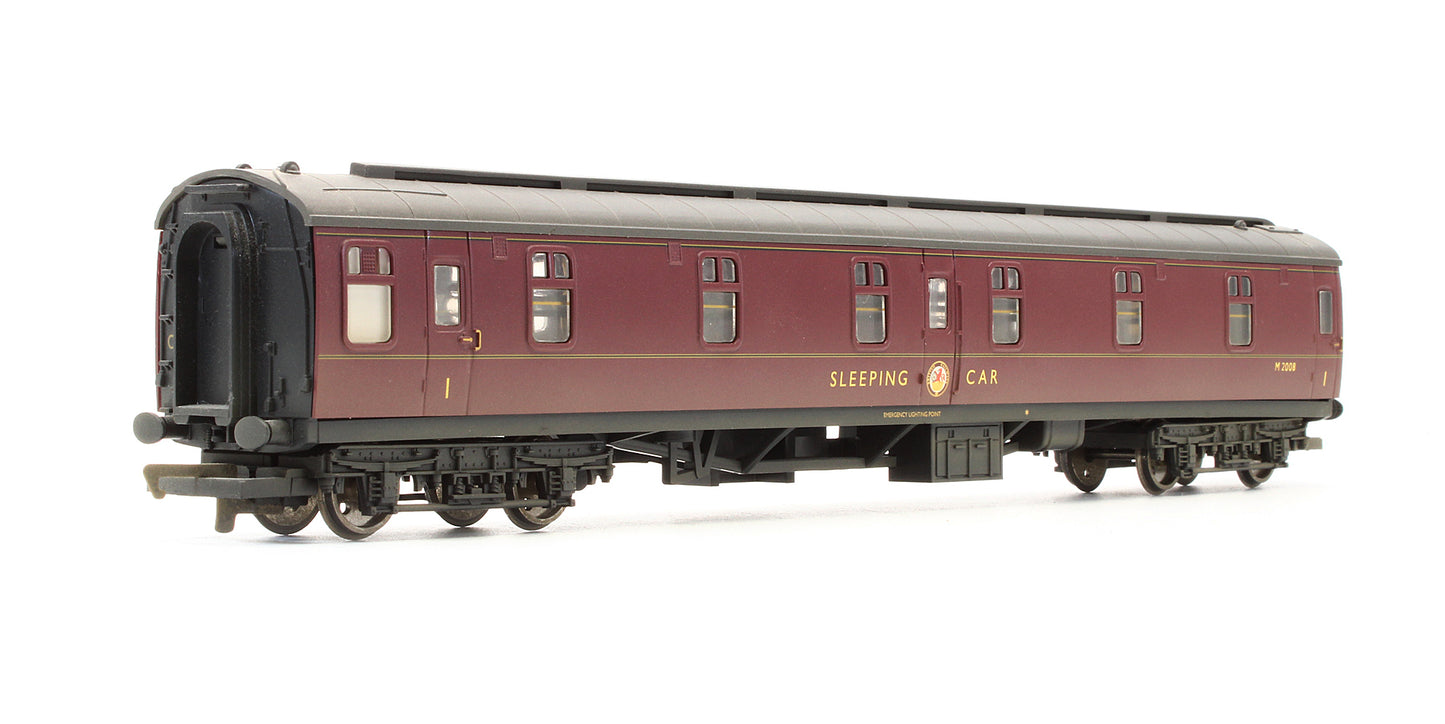 Pre-Owned BR Maroon Sleeper Coach 'M2008' - Weathered