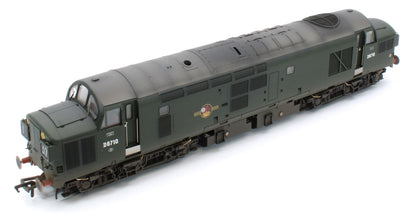 35-302W Bespoke Weathered Class 37/0 Split Headcode D6710 BR Green (Late Crest) Diesel Locomotive