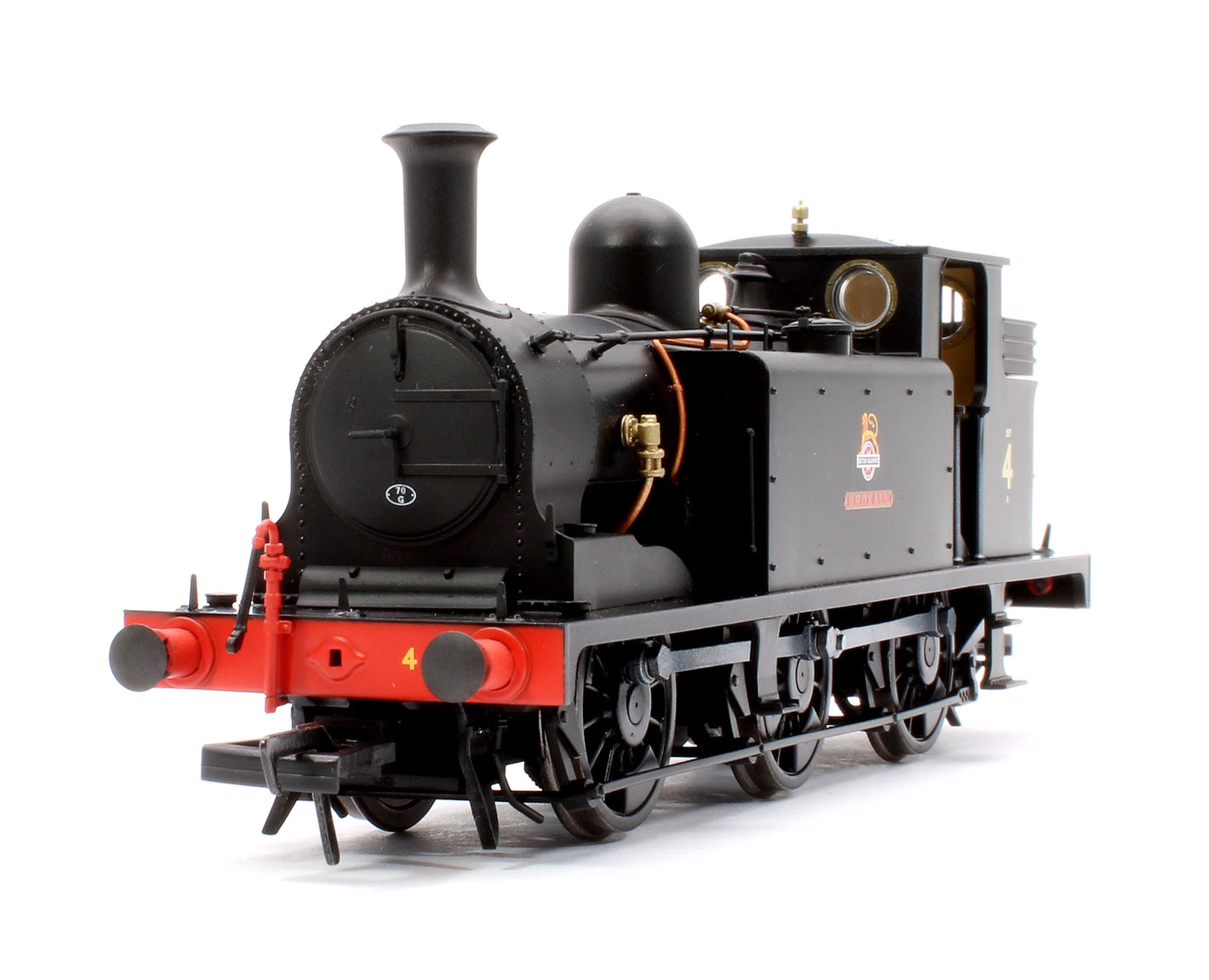 LBSCR Stroudley ‘E1’ 0-6-0T No. 4 Wroxall in BR unlined black with early emblem - Steam Tank Locomotive