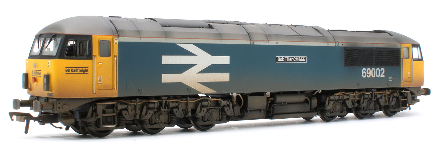 35-777SFW Bespoke Weathered Class 69 69002 'Bob Tiller CM&EE' BR Blue (Large Logo) (GBRf) Diesel Locomotive - DCC Sound