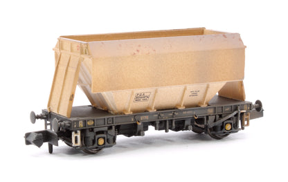 Set of 3 PGA 51T Hopper Wagons (Plain White) - Weathered