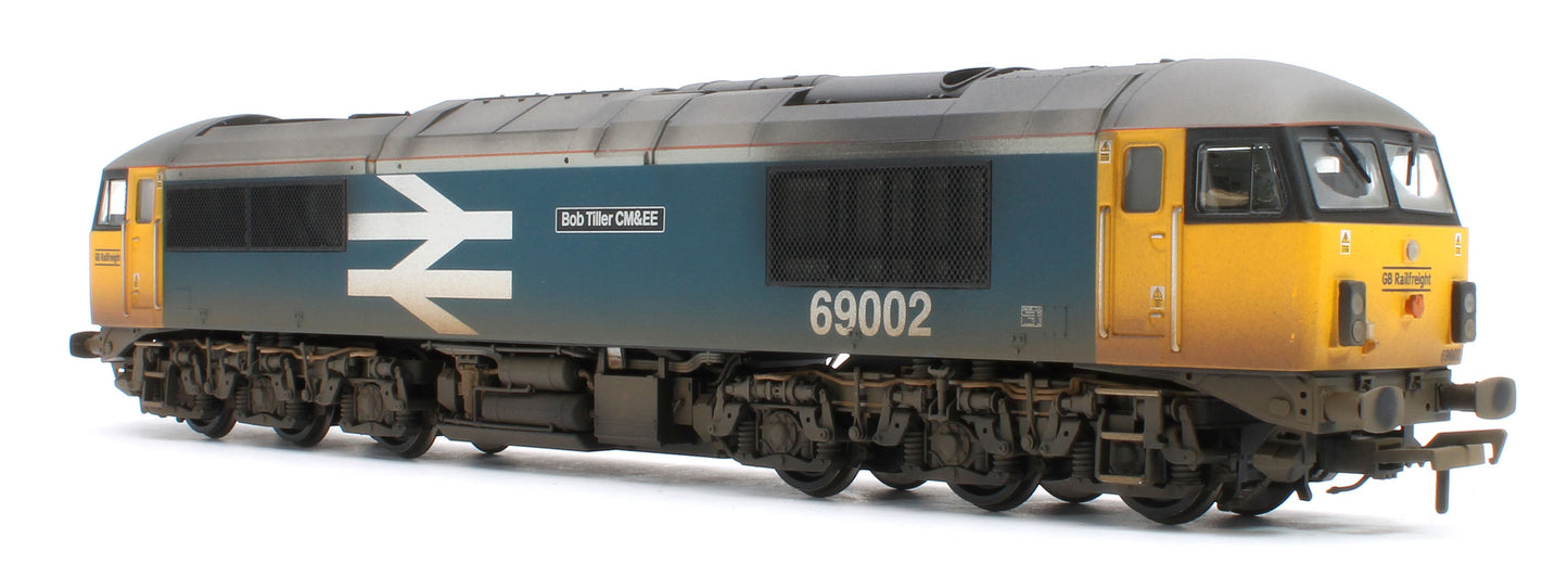 35-777SFW Bespoke Weathered Class 69 69002 'Bob Tiller CM&EE' BR Blue (Large Logo) (GBRf) Diesel Locomotive - DCC Sound
