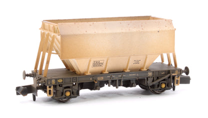 Set of 3 PGA 51T Hopper Wagons (Plain White) - Weathered