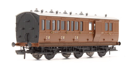Pre-Owned 6 Wheel Brake 3rd 4122 In LNER Pre-War Brown - With Working Lighting