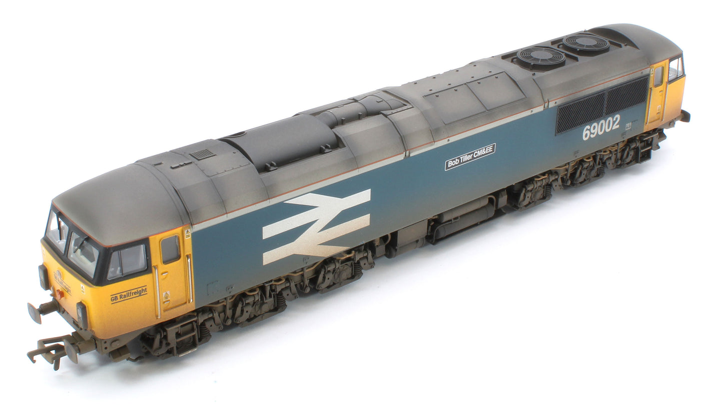 35-777SFW Bespoke Weathered Class 69 69002 'Bob Tiller CM&EE' BR Blue (Large Logo) (GBRf) Diesel Locomotive - DCC Sound