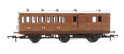 Pre-Owned 6 Wheel Brake 3rd 4122 In LNER Pre-War Brown - With Working Lighting