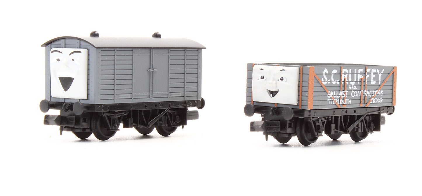 Pre-Owned 93803 Thomas & Friends S.C. Ruffey Wagon & Box Van Set
