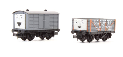 Pre-Owned 93803 Thomas & Friends S.C. Ruffey Wagon & Box Van Set